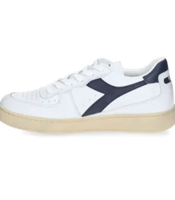 Baskets Homme Mi Low Used Blanc/Bleu Nuits