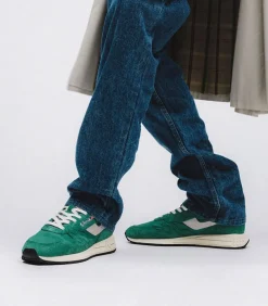 Baskets Homme Reelwind Nylon Et Daim Vert