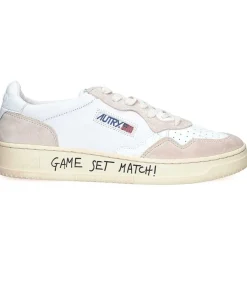 Baskets Low Leather & Suede White Game Set Match