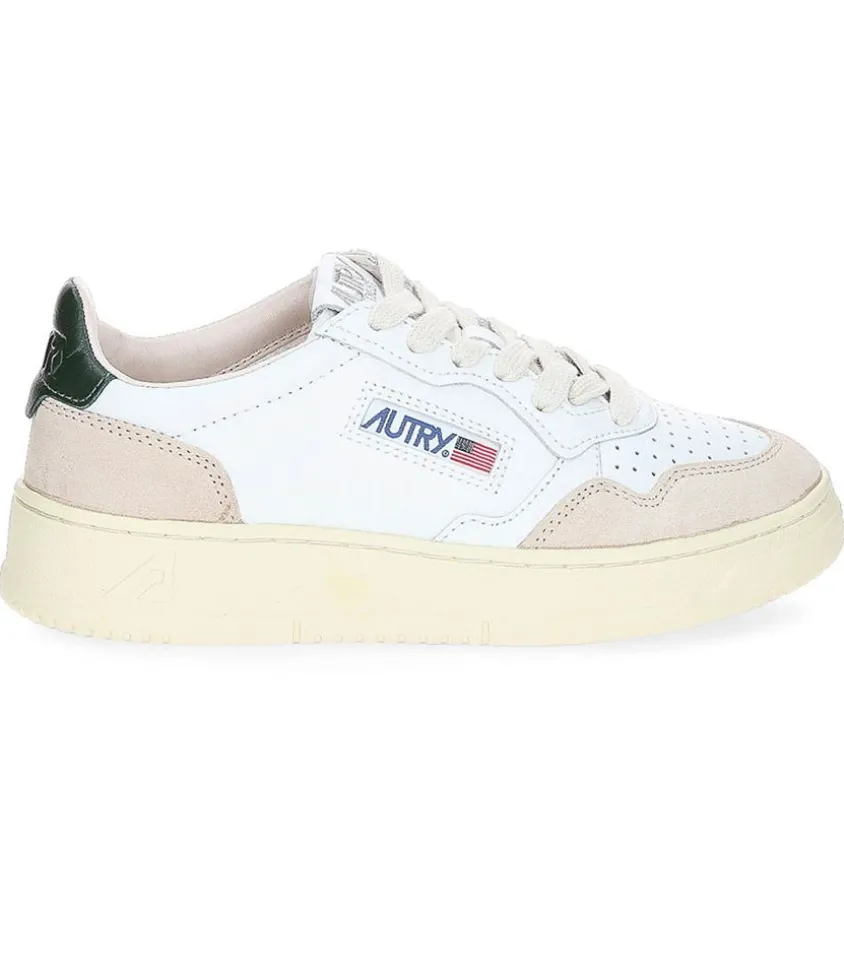 Baskets Medalist Low En Daim Et Cuir Blanc Et Mount