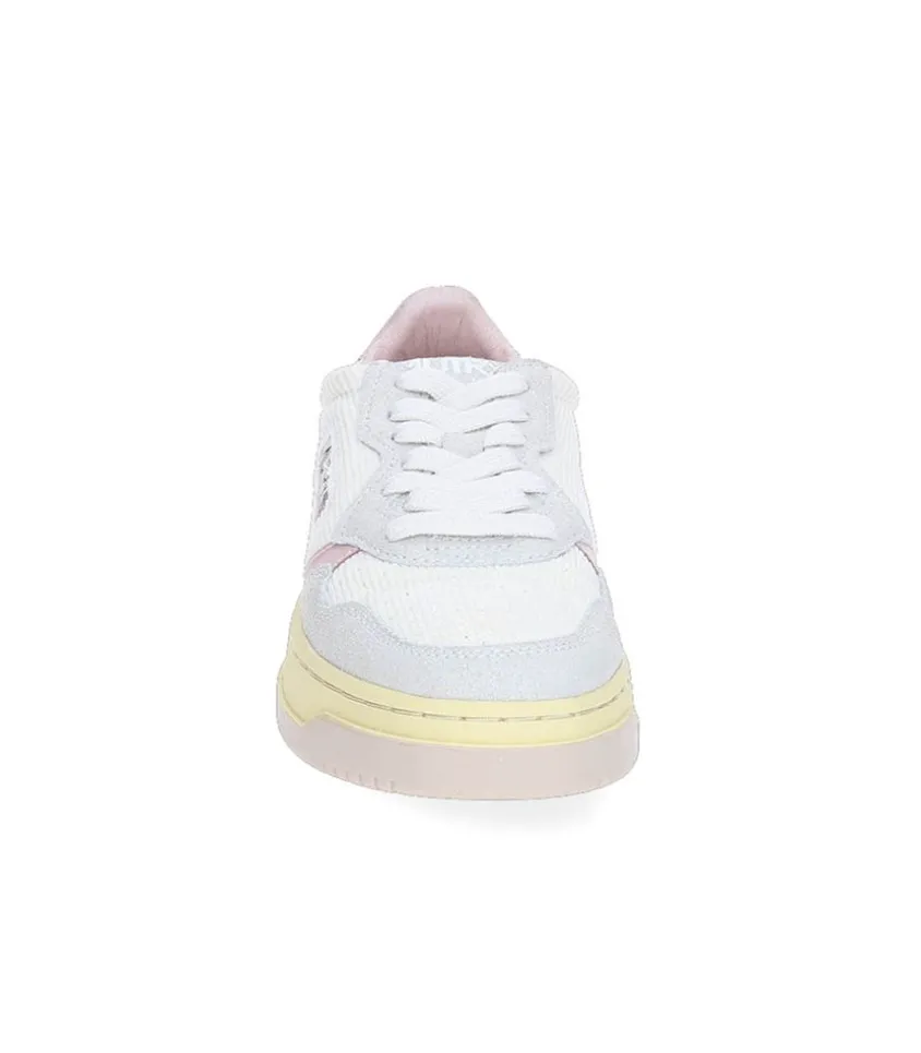 Baskets Medalist Low Velours Cotele Gris/Rose