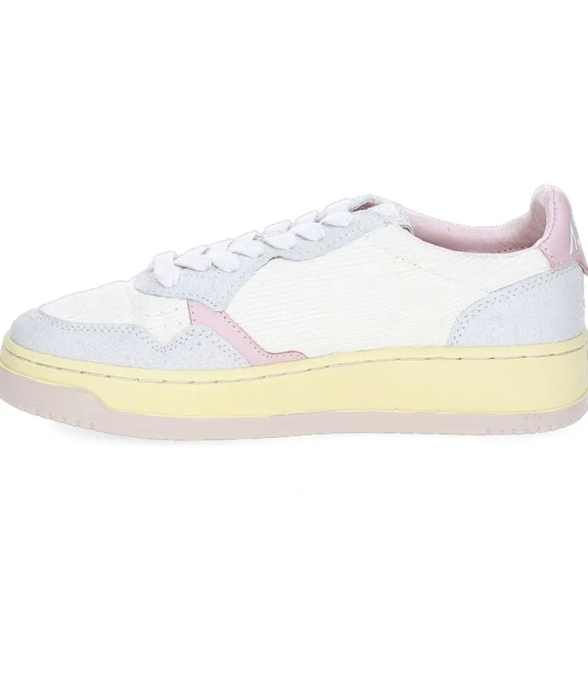 Baskets Medalist Low Velours Cotele Gris/Rose