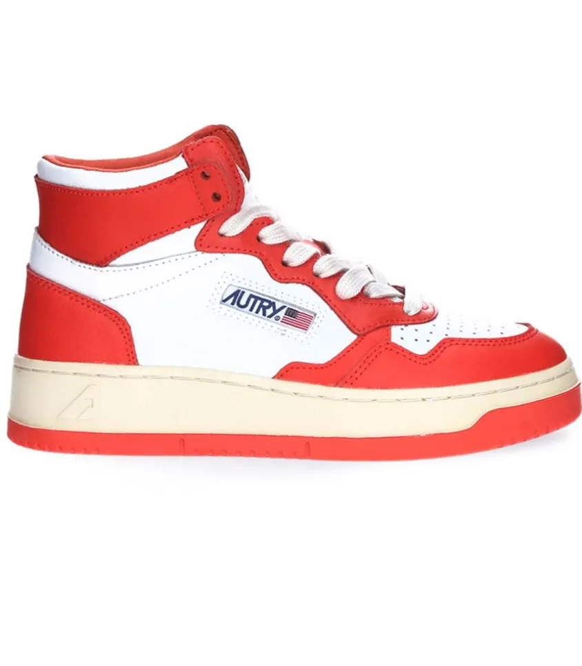 Baskets Medalist Mid Blanc Et Orange