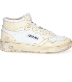 Baskets Medalist Super Vintage Mid Leather White/Ivory