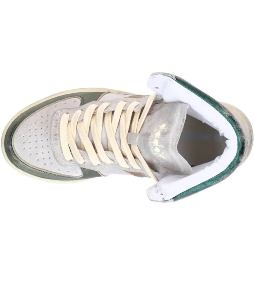 Baskets Montantes Mi Metal Pigskin Oyster White