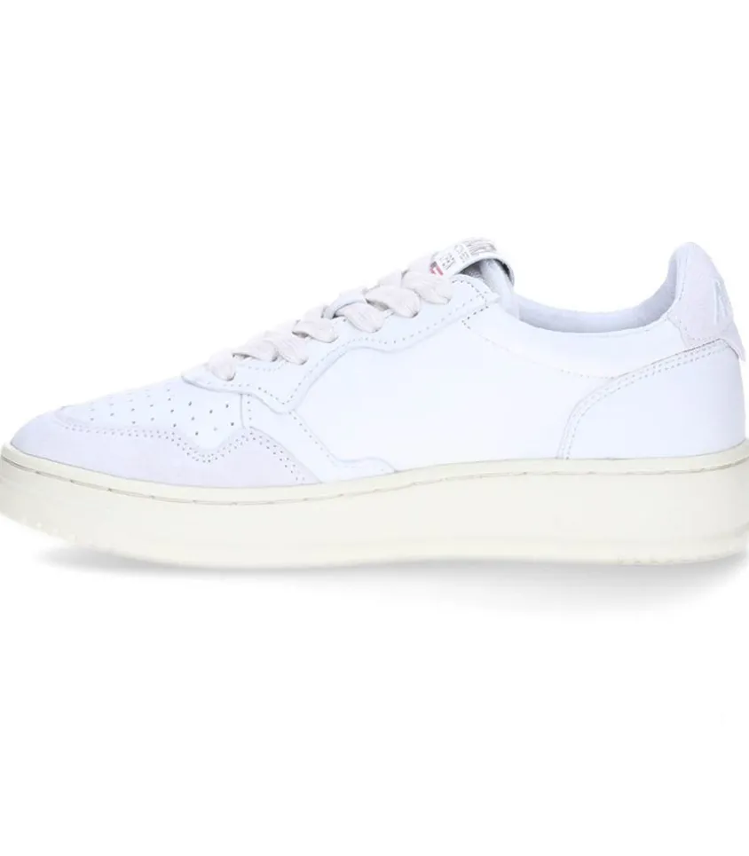 Baskets Open Low Leat White