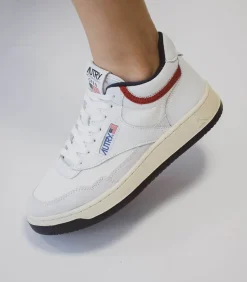 Baskets Open Mid Cut White/Usa