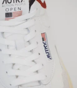 Baskets Open Mid Cut White/Usa
