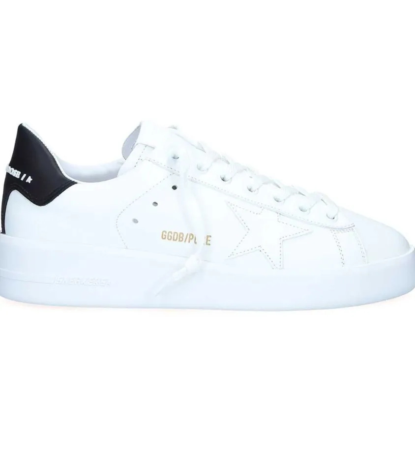 Baskets Purestar Cuir Blanc Noir