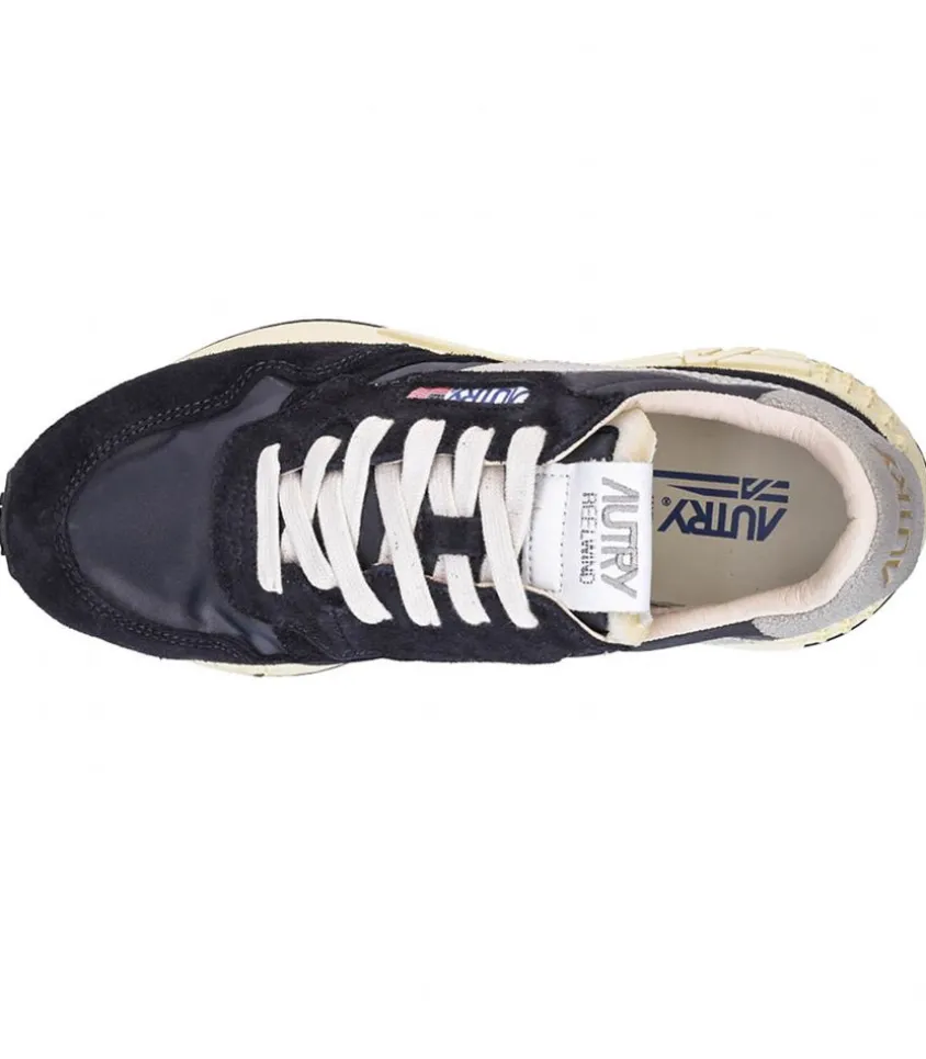 Baskets Reelwind Nylon Et Daim Noir