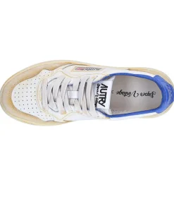 Baskets Super Vintage Low Blanc Et Bleu