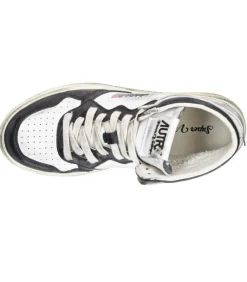 Baskets Super Vintage Mid Noir Et Argent