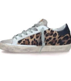 Baskets Super-Star Cuir Horsy Leopard