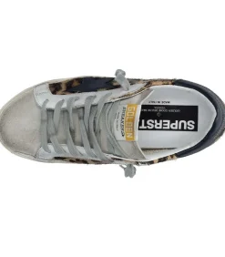 Baskets Super-Star Cuir Horsy Leopard