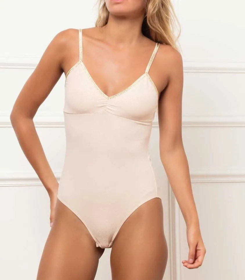 Body Bretelles Blush Lurex Avec Pads