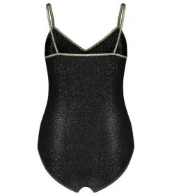 Body Bretelles Noir Lurex Avec Pads