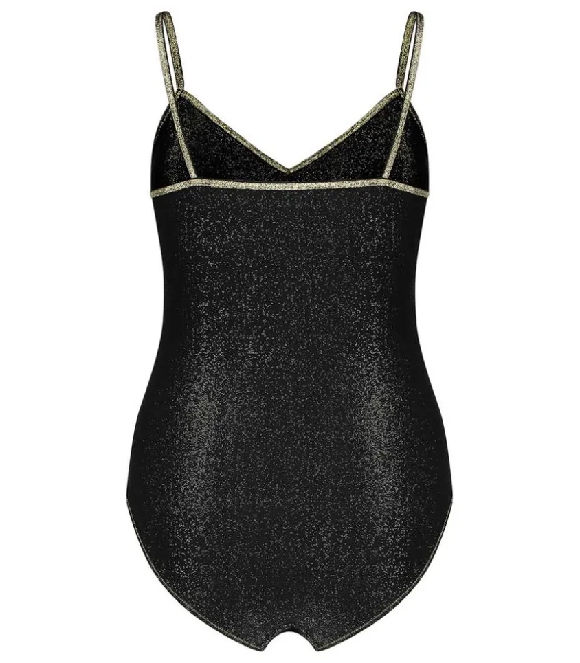 Body Bretelles Noir Lurex Avec Pads