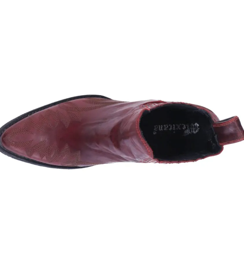 Boots Gaucho Long Stitch Cherry Red