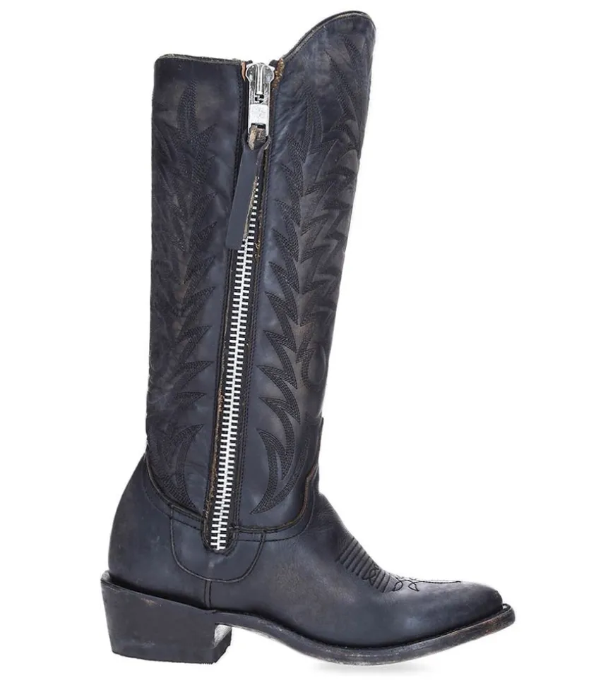 Boots Santiag Razz 13 Beige Black Rustik