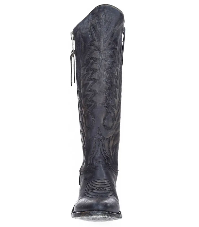 Boots Santiag Razz 13 Beige Black Rustik