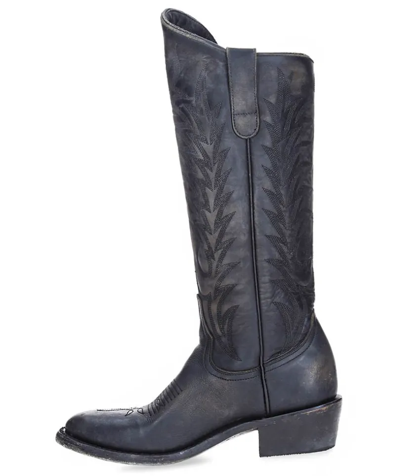 Boots Santiag Razz 13 Beige Black Rustik