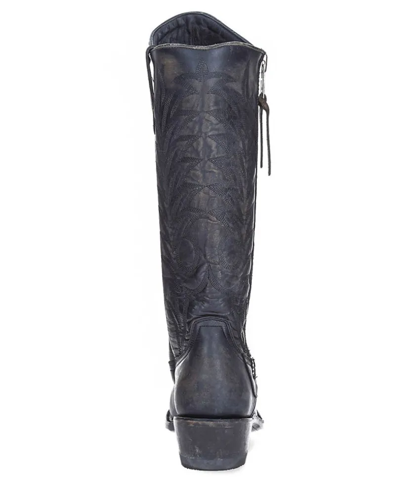 Boots Santiag Razz 13 Beige Black Rustik