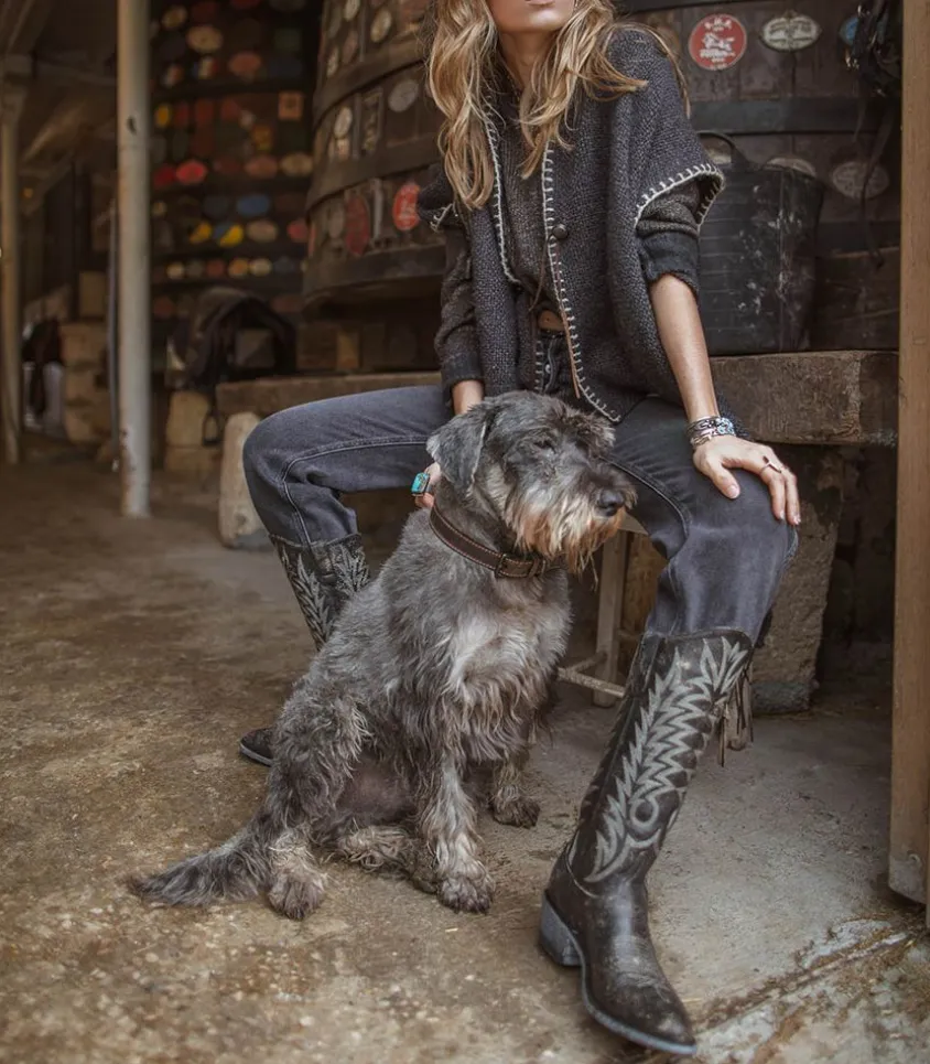 Boots Santiag Razz 13 Crack Black