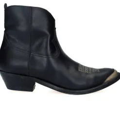Boots Young Leather Upper Black