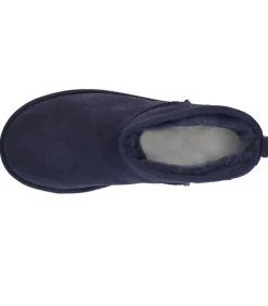 Bottines Classic Ultra Mini Plateforme Daim Bleu