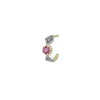 Boucle D'Oreille Adele N°1 Saphir Rose