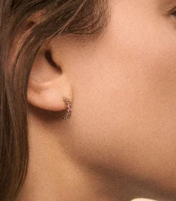 Boucle D'Oreille Ava Saphir Rose