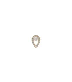 Boucle D'Oreille Bindie & Diamants Or Jaune