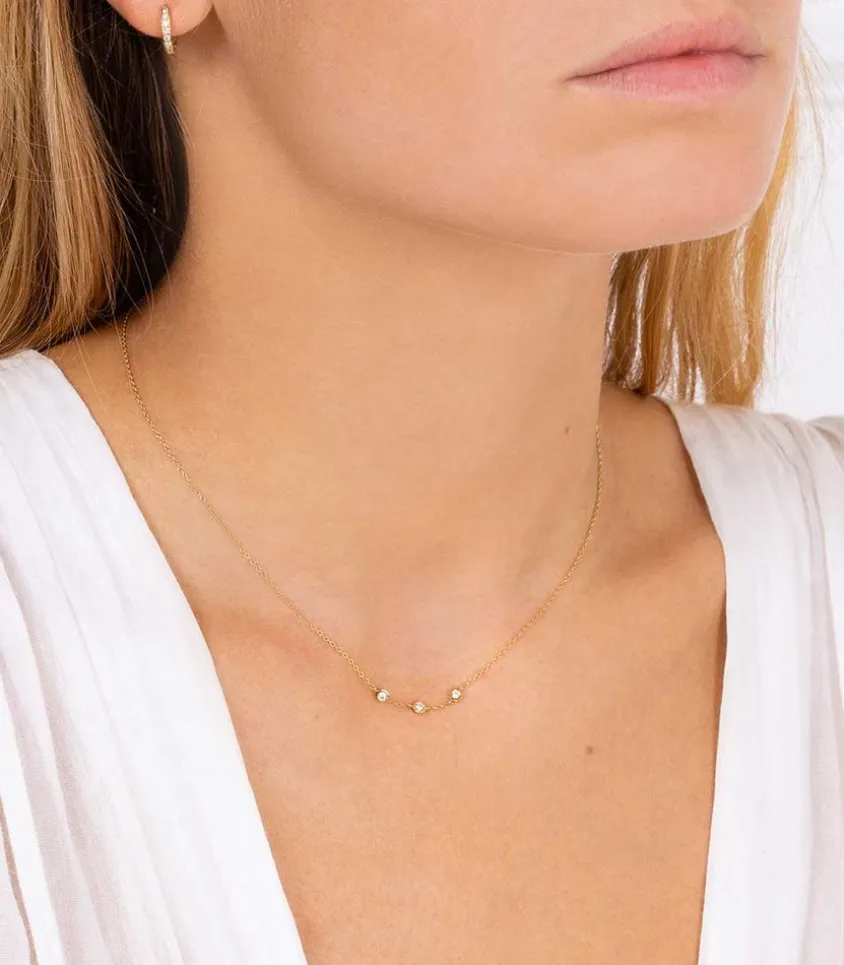 Boucle D'Oreille Creole Multi Diamants