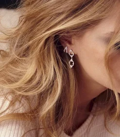 Boucle D'Oreille Metropolis Or Blanc Et Diamants