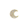 Boucle D'Oreille Moon Or Jaune Et Diamants
