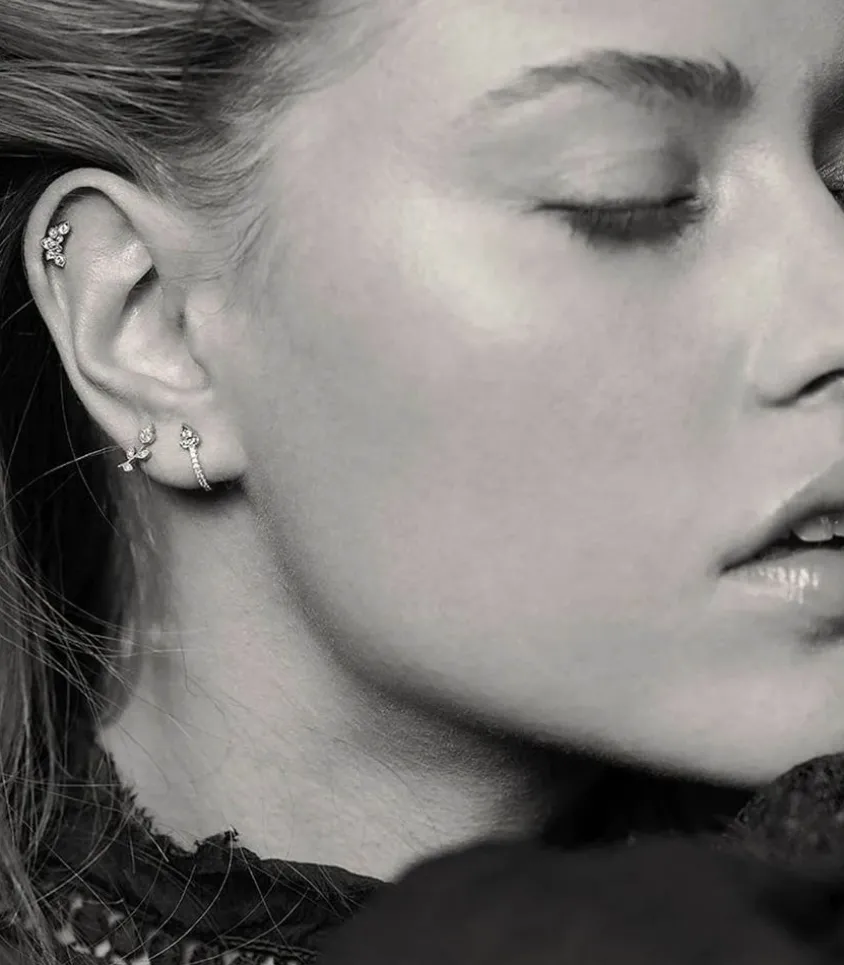 Boucle D'Oreille Nude Or Jaune & Diamants