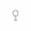 Boucle D'Oreille Puce Dunaway Or Blanc Et Diamants