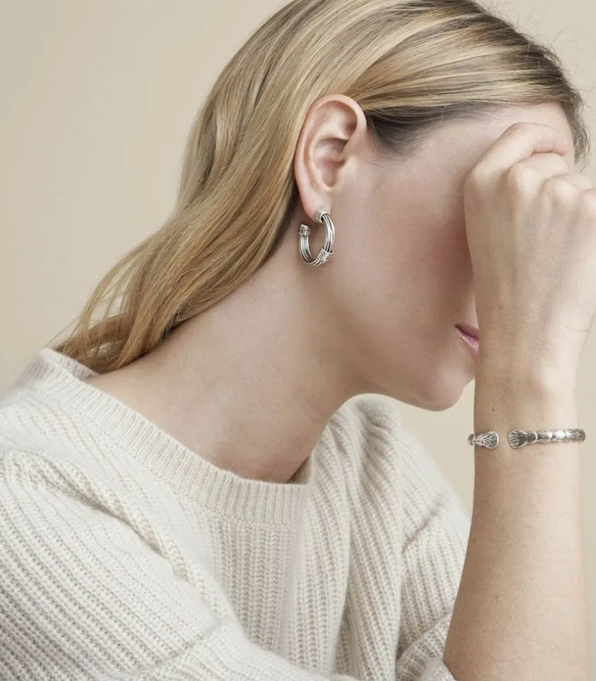 Boucles D'Oreille Ariane Petit Modele Argente