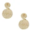 Boucles D'Oreille Onde Gourmette Dore