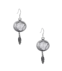 Boucles D'Oreilles Pendantes Piece Et Plume