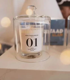 Bougie Parfumee 01 Basilic, Feuilles De Figuier Et Menthe