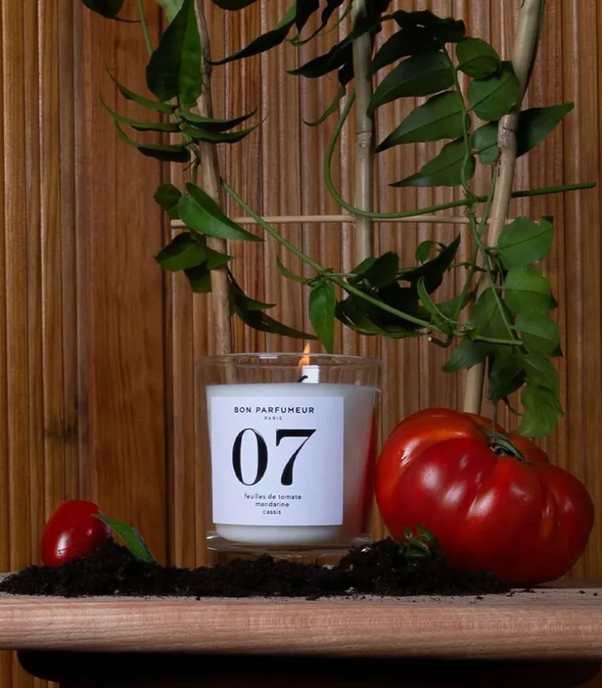 Bougie Parfumee 07 Feuilles De Tomate, Mandarine Et Cassis