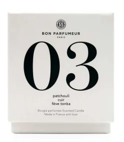 Bougie Parfumee 03 Patchouli, Cuir Et Feves De Tonka