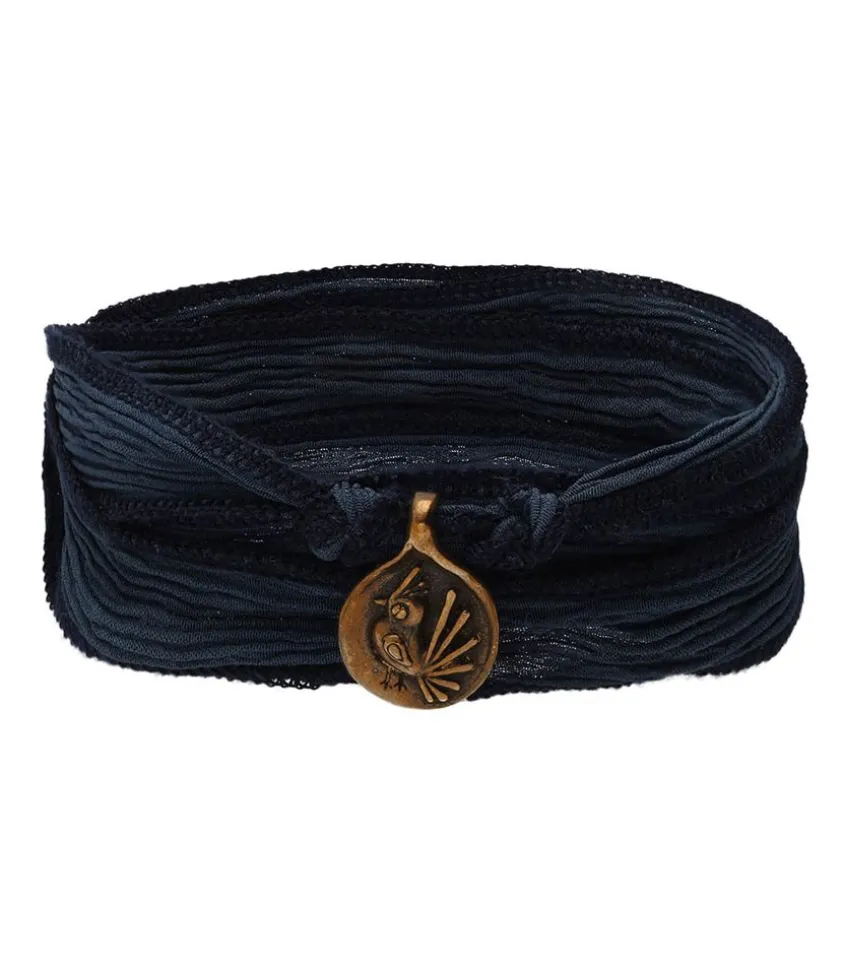 Bracelet A Nouer Le Petit Fred Soie Et Bronze