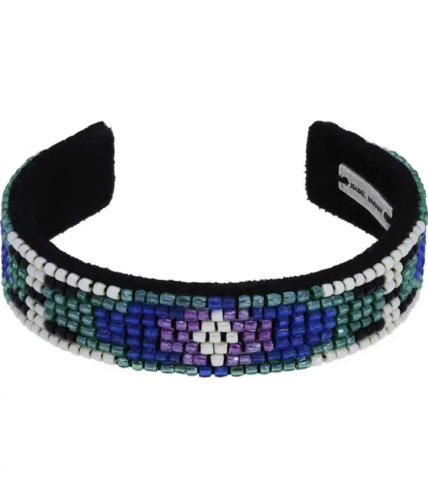 Bracelet Barnabe En Cuir Et Perles De Verre