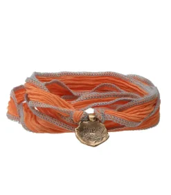 Bracelet En Soie A Nouer Et Charm Simplify En Bronze
