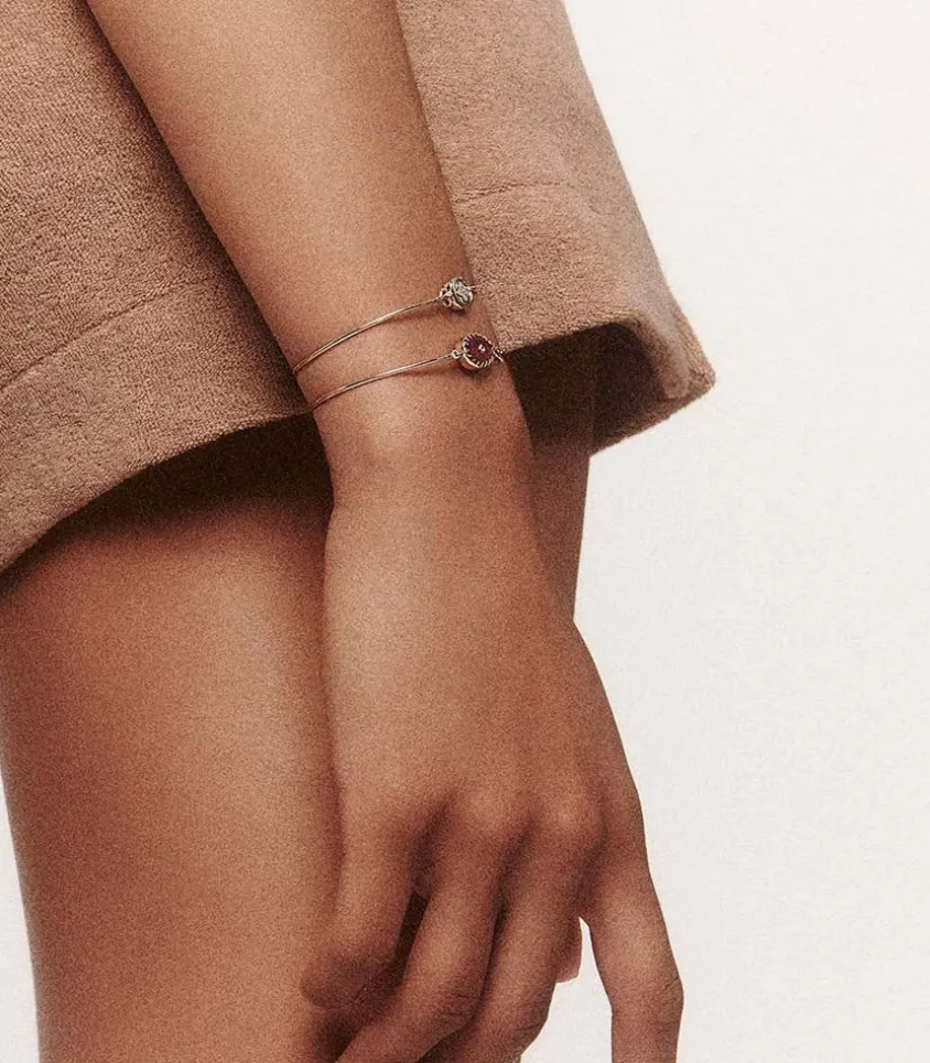 Bracelet Jonc Or Jaune Orso Honey Quartz