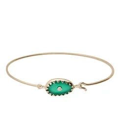 Bracelet Jonc Or Jaune Orso Green Onyx