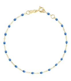 Bracelet Or Jaune Et Perles De Resine