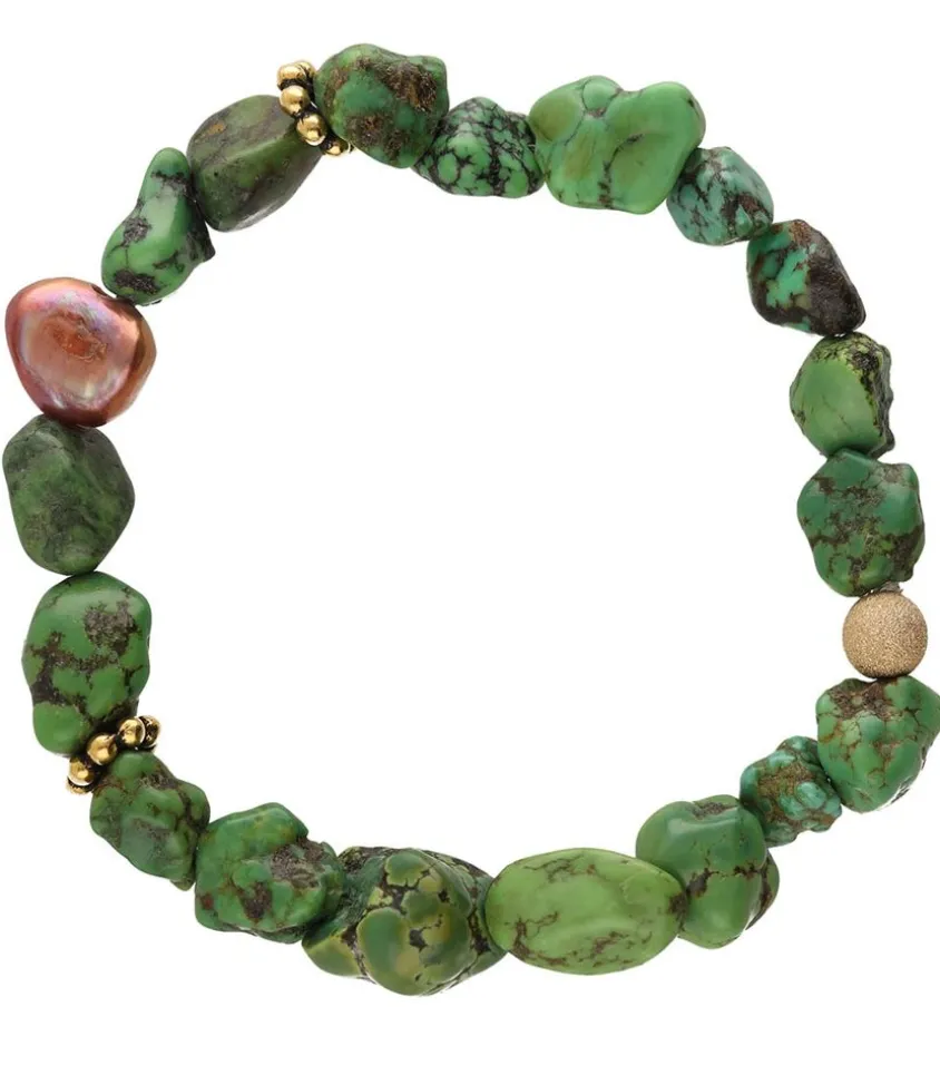 Bracelet Perles Et Pierres Semi-Precieuses